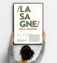 Carica l&#39;immagine nel visualizzatore di Gallery, MockUp_Poster-lasagne verdi alla bolognese